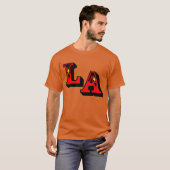 ・° LA Logo T-shirt Décontracté foncé élégant§° ・ (Devant entier)