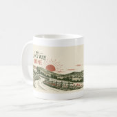 La Longue Route du Mug Linocut (Devant gauche)