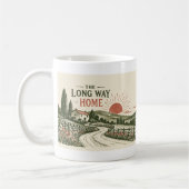 La Longue Route du Mug Linocut (Gauche)