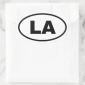LA Los Angeles Ovale Sticker (Tas)