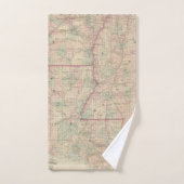 La Louisiane et le Mississippi (Serviette à main)