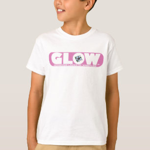 La LUEUR badine le logo rose de T-shirt
