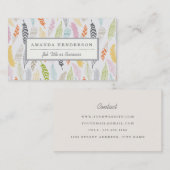 La lumière comme Carte de visite de plume (Devant / Derrière)