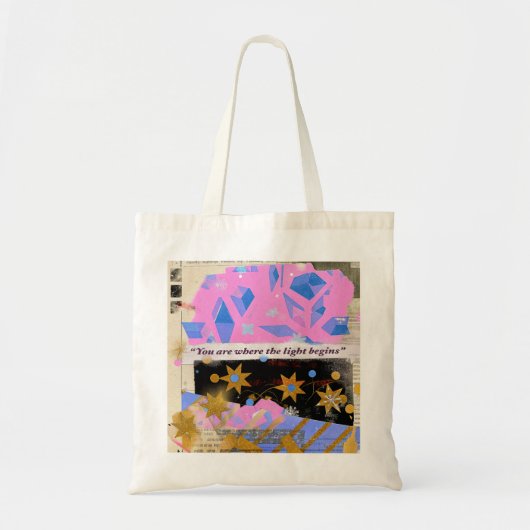 La lumière commence – Sac fourre-tout d'art (Devant)
