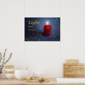 La lumière est venue affiche chrétienne (Cuisine)