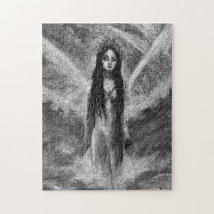 La Luna Dark Angel Fairy Originele Kunstpuzzel Legpuzzel