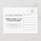 La Lune Bleue, Invitation de la fête d'Halloween (Dos)