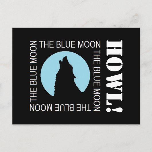 La Lune Bleue, Invitation de la fête d'Halloween (Devant)