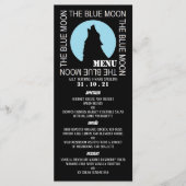 La Lune Bleue, Menu de la fête d'Halloween (Devant)