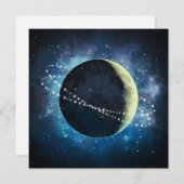 La Lune - Carte de voeux (Devant / Derrière)