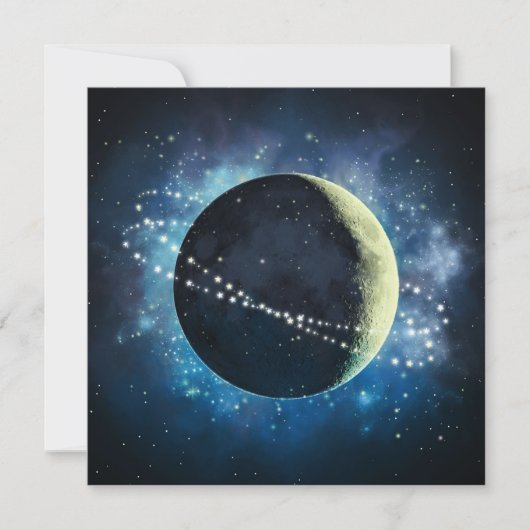 La Lune - Carte de voeux (Devant)