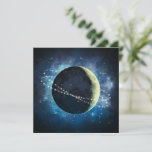 La Lune - Carte de voeux<br><div class="desc">Magnifique carte blanche avec Galaxy Artpiece!</div>