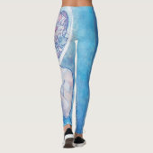 "La Lune" de Mucha Blue Leggings (Dos)