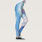 "La Lune" de Mucha Blue Leggings (Droite)