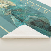 "La Lune" de Mucha, couverture Sherpa Green Dream (3/4)