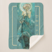 "La Lune" de Mucha, couverture Sherpa Green Dream (Devant)