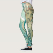 "La Lune" de Mucha Green Leggings (Gauche)