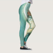 "La Lune" de Mucha Green Leggings (Droite)