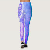 "La Lune" de Mucha Violet Leggings (Dos)