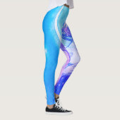 "La Lune" de Mucha Violet Leggings (Droite)