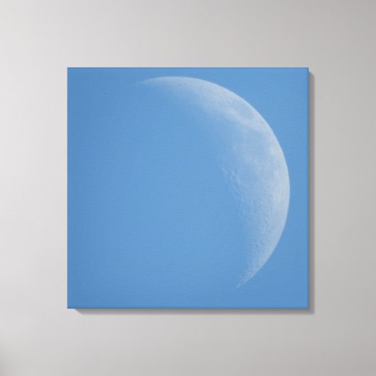 La Lune du Jour, Impression sur Toile d'Art de Pho (Recto)