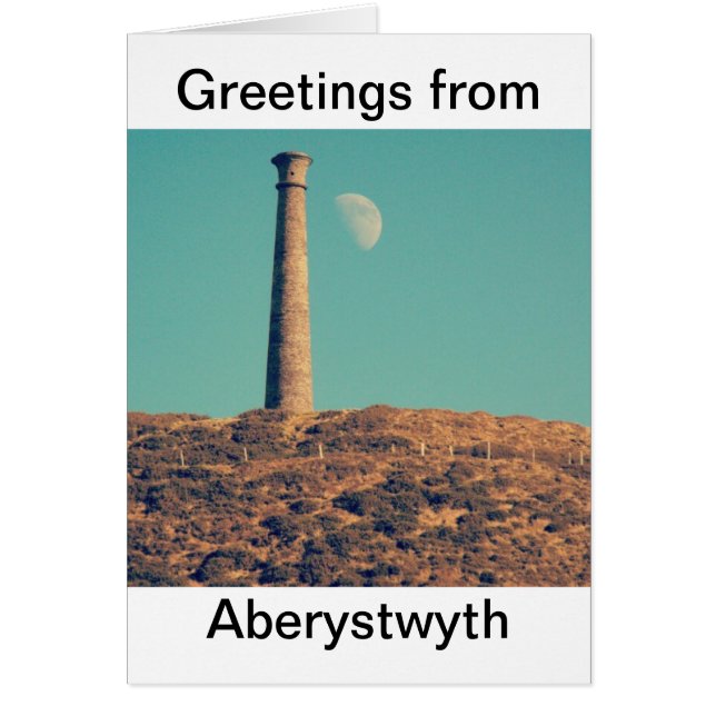 La Lune et une tour : Aberystwyth (Devant)