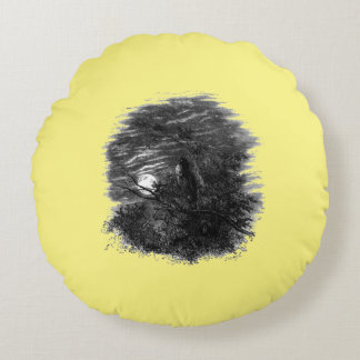 La lune montante - Coussin rond