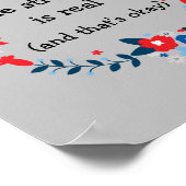 La Lutte Est Une Véritable Affiche Florale Décor (Coin)