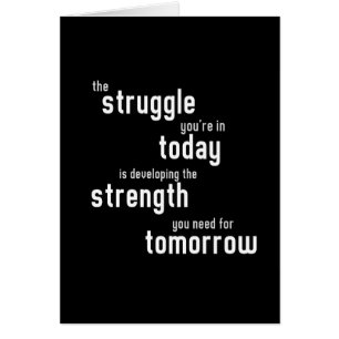 La lutte vous êtes dans la force se développante