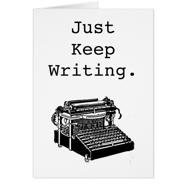 La machine à écrire vintage continuent juste (Devant)