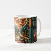 La Machine à Penser - Mug Rétro-Futurisme (Devant droit)
