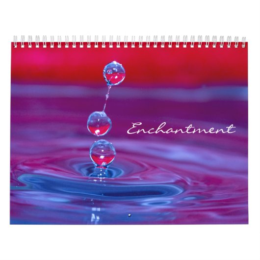 La macro eau laisse tomber le calendrier (Protection)