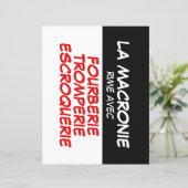 La Macronie Fourberie Tromperie Escroquerie papier (Debout devant)