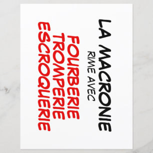 La Macronie Fourberie Tromperie Papier Escroquerie