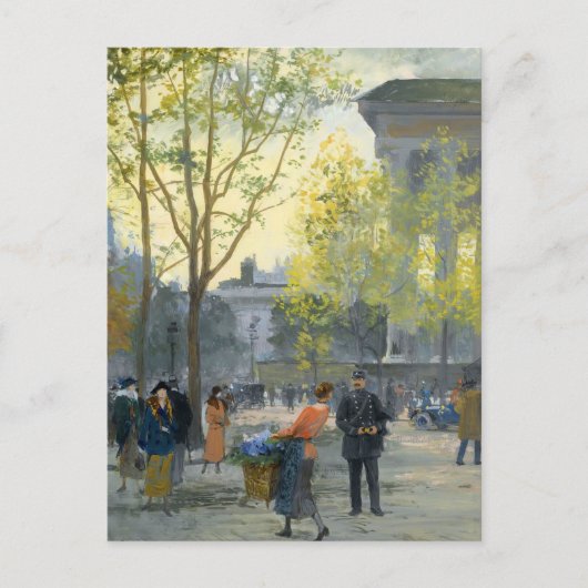La Madeleine | Victor Gabriel Gilbert Briefkaart (Voorkant)