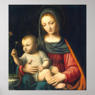 La Madone - Bernardino Luini Fine Art Affiche
