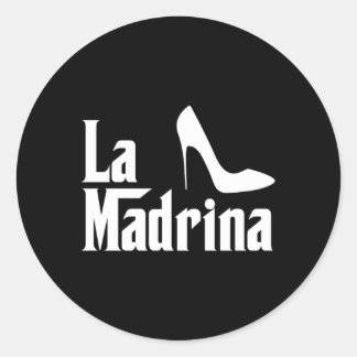 La Madrina Godmother Comadre Godparent Ronde Sticker