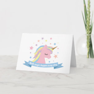La magie de la carte d'anniversaire Unicorn se fai