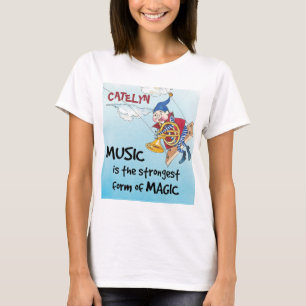 La magie de la musique personnalisée T-shirt