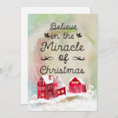 La magie de l'arbre de Noël et les cadeaux Carte d (Devant / Derrière)