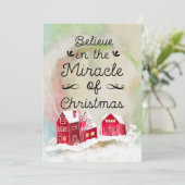 La magie de l'arbre de Noël et les cadeaux Carte d (Debout devant)