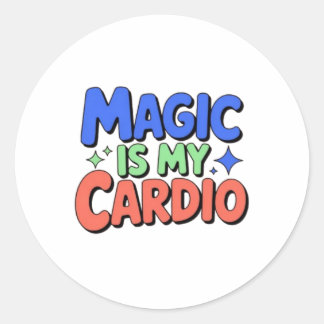 La magie est mon cardio – Autocollant de sorcière 