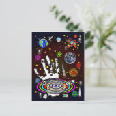 La main de l'humanité dans l'espace Carte postale (Debout devant)