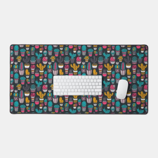La Main Drawn Cactus dans Sketch Style Pattern (Clavier et souris)