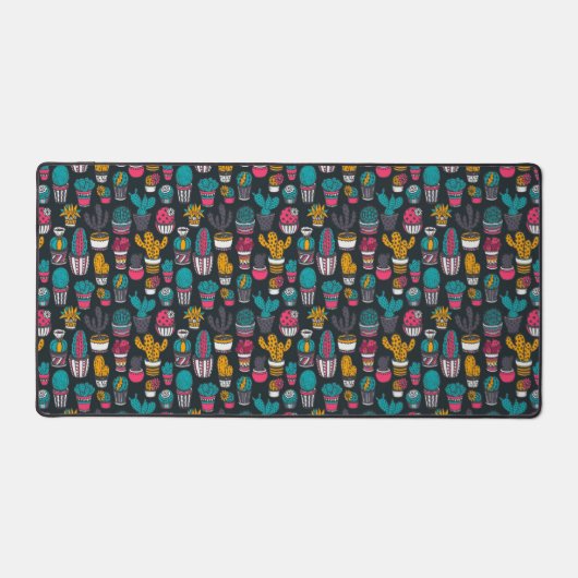 La Main Drawn Cactus dans Sketch Style Pattern (Recto)