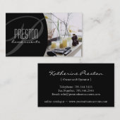 La maison accentue le carte de visite (Devant / Derrière)