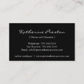 La maison accentue le carte de visite (Dos)