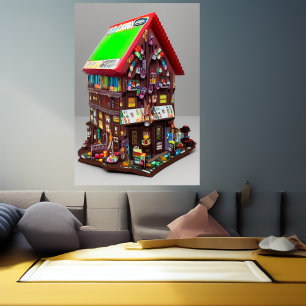 La maison au chocolat AI Art Poster