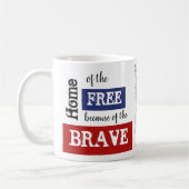 "La maison des Libres à cause des Braves", tasse à (Gauche)