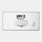 La maison est là où est mon Beagle Design de chien (Clavier et souris)